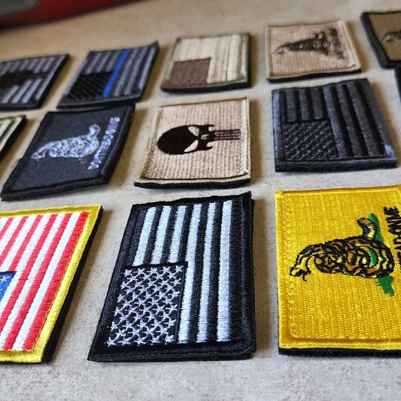 Tactical military patches set of 16 velcro backed - Picture 3 of 8
